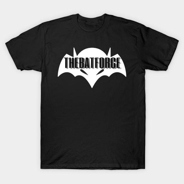 TBF Black and White T-Shirt by BatForceRadio